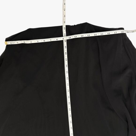 Mac Duggal Designer Women's Strapless Feather Hem High Low Gown in Black Size 12 - Picture 4 of 6